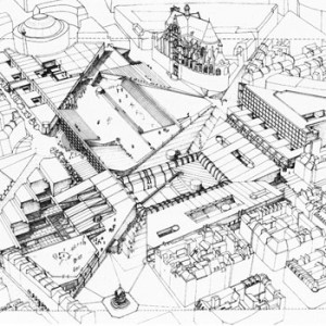 1980 – Parigi, Controprogetto per les Halles, consultation international pour l’aménagement du quartiere des Halles