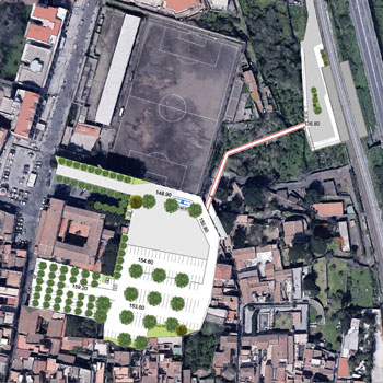 2021 – Acireale, autostazione / parcheggi / raccordo nuova fermata FFS e Centro storico